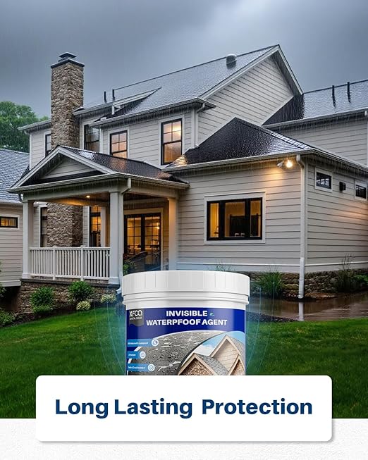 Transparent Waterproof Sealant,500G Clear Liquid Invisible Polyurethane Waterproof Coating for Roofs Walls,Garden,Bathroom,Kitchen Indoor & Outdoor Water Proof Sealant