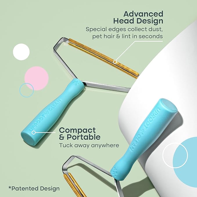 Uproot Cleaner Pro Pet Hair Removal Tool - Special Dog Hair Remover Multi Fabric Edge and Carpet Rake by Uproot Clean - Cat Fur Remover for Couch, Pet Towers, Rugs, Cat Mats and Trunks & Much More