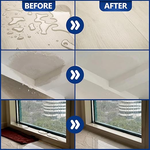 Transparent Waterproof Sealant, 141 Oz Transparent Waterproof Coating for Roof Repair, Walls, Window, Bathroom, Kitchen, Water-Based Clear Sealant, Indoor & Outdoor Invisible Waterproof Agent