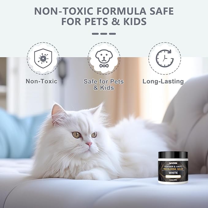 Leather Recoloring Balm with 100ml Mink Oil Conditioner | Light Brown Repair Kit, Dye & Color Restorer for Furniture, Sofa,Car Seats, Bags | Restore Faded & Scratched Surfaces