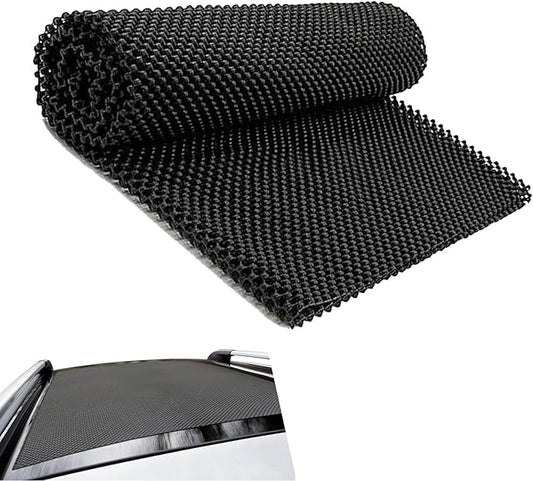 Car Roof Rack Pads, 47" x 39" Roof Cargo Bag Protective Mat/PVC Car Roof Storage Bag Protective Mat, Automotive Accessories for Most Cars (Black)