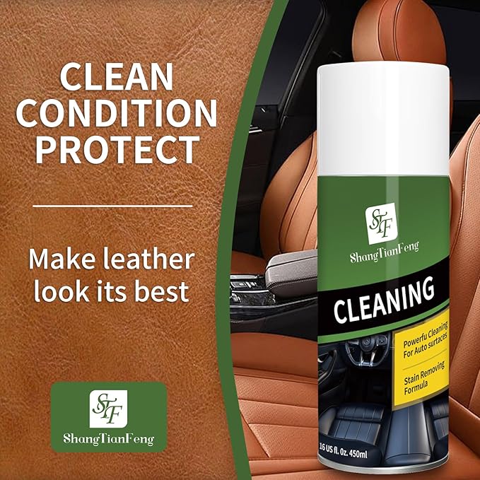 Ultimate 2-in-1 Leather Cleaner & Conditioner for suitable for all leather products, including cars, furniture, shoes, handbags and horse gear. Non-toxic,450ML