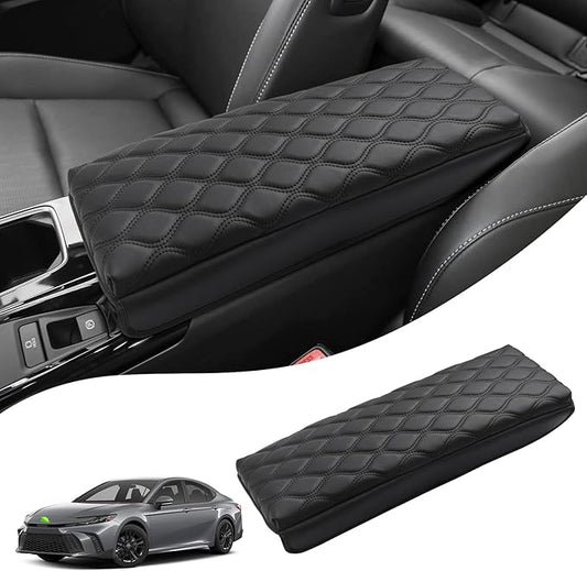 Autorder Center Console Cover for 2025-2026 Toyota Camry Accessories Armrest Cushion Cover Nappa Leather Middle Console Covers Camry Console Cushion Pad Anti-Scratch