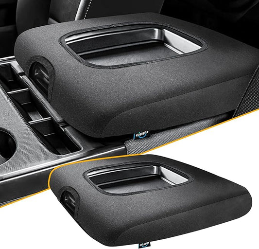 Center Console Cover Compatible with Chevy Silverado 2014 2015 2016 2017 2018 with 40/20/40 Jump Seat Console, Armrest Cover Protector for Middle Console, Car Accessories