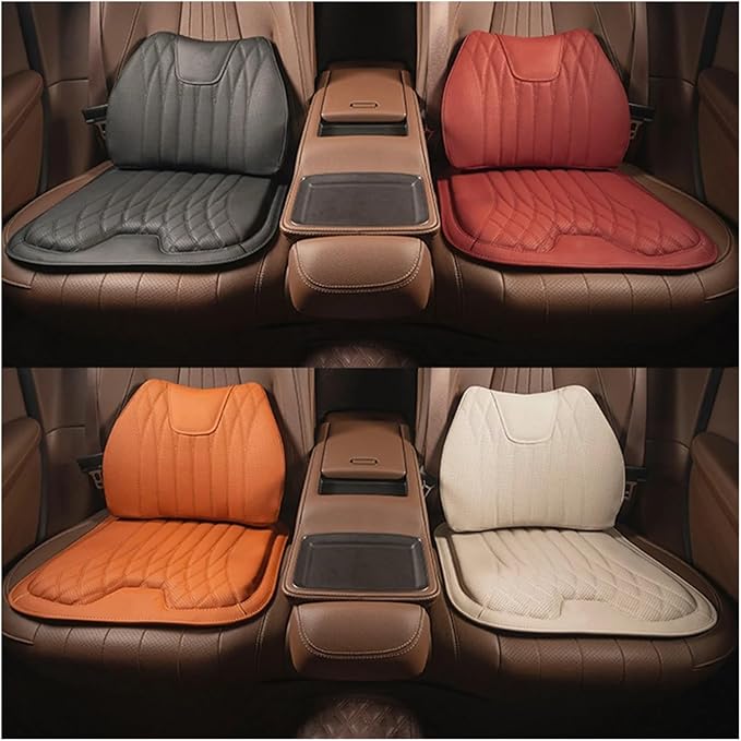 F Car Seat Cushion for BMW All Model I3 I4 I8 X1 X2 X3 X4 X5 X5M X6 X7 Z4 Car Lumbar Support Pillow Auto Seat Waist Back Cushion Y (Color : Brown B)