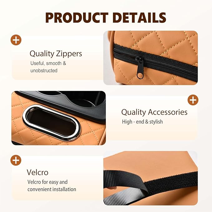 Multifunctional Car Armrest Cushion with Integrated Booster, 2026 Upgraded Universal Style Memory Cotton Car Armrest Box Pad, Car Center Console Armrest Pillow, with 2 Cup Holder (Black)