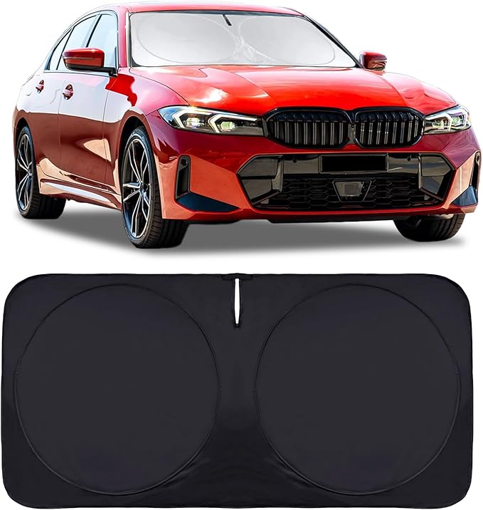 INSAUTO for 2019-2023 2024 2025 BMW 3 Series Car Windshield Sun Shade Sunshade for 2022-2025 B&W 3 Series 330i M340i Sun Protector Front Window Windshield Cover Fit 3-Series 3 Series Accessories