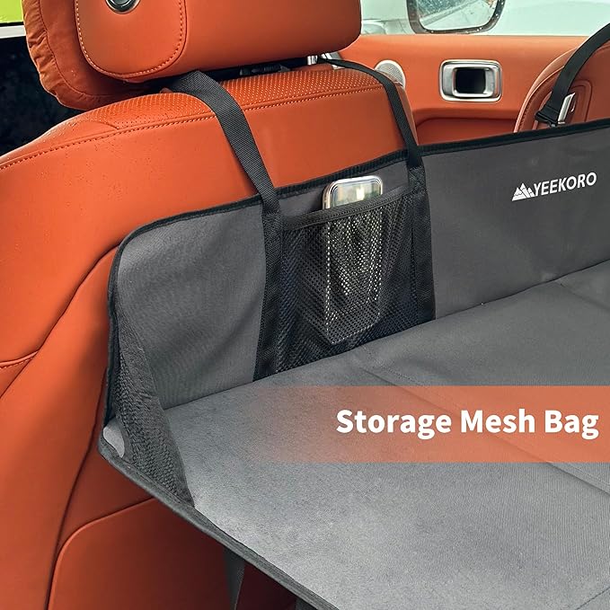 Car Rear Seat Mattress Extension Plate, Foldable Car Back Seat Extender，Portable Mattress for Sleeping, Increase Travel Trunk Space and Car Bed Camping Space for Cars, SUV, Model Y/3