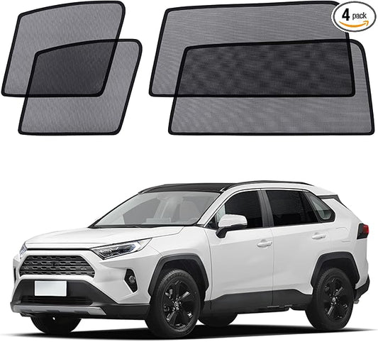 XCBYT Car Window Shade for 2019-2024 Toyota RAV4 Window Covers Side Window Sun Shade Car Window Shade for Baby with Breathable Mesh Insulate Heat and UV for Sleep Camping Breastfeeding
