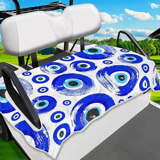 ENYORSE Golf Cart Seat Covers - Ethnic Style Golf Cart Towel Blanket for 2/4 Seater, Soft & Breathable Microfiber, Keeps Seats Cool & Comfortable, 51”x31”, Fits EZGO/Yamaha/Club Car
