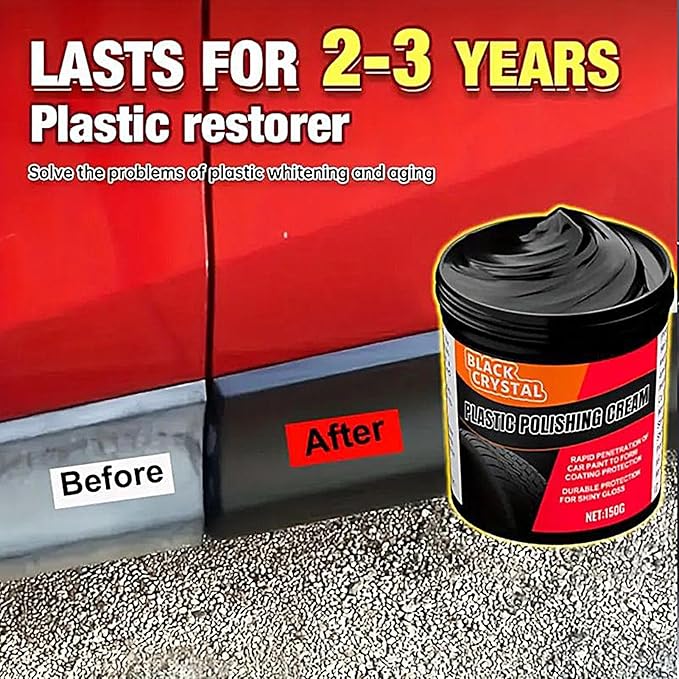 300g Car Trim Restorer 7.2x7.2x10cm Automotive Dashboard Restorer Repair Polishing Wax For Coating Long Lasting Metal Plating Parts Minor Scratch Repair Vehicles Headlights