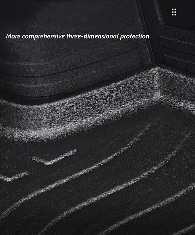 Cargo Liners Fits Toyota Sienna 2011-2020 Rear Trunk Floor Mats 3D Boot Tray All-Weather TPE Black
