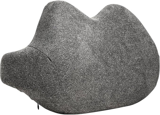 SUTERA Low Back Pillow - Proper Posture Lumbar Support Pillow for Office Chair or Car Seat for Back Support, Superior Memory Foam Cushion for Back Pain Relief from Sitting (18.3x11.3x6.9 inches)