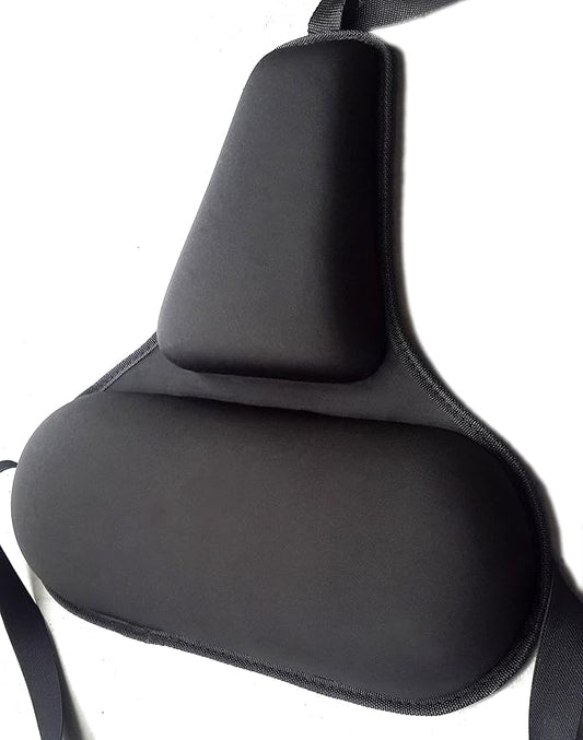 FOMI Firm Gel Foam Back Support (14" x 15") Care | Upper Lower Thoracic and Lumbar Support for Car, Home, Office Chair | Promotes Healthy Posture, Sciatica Pain Relief