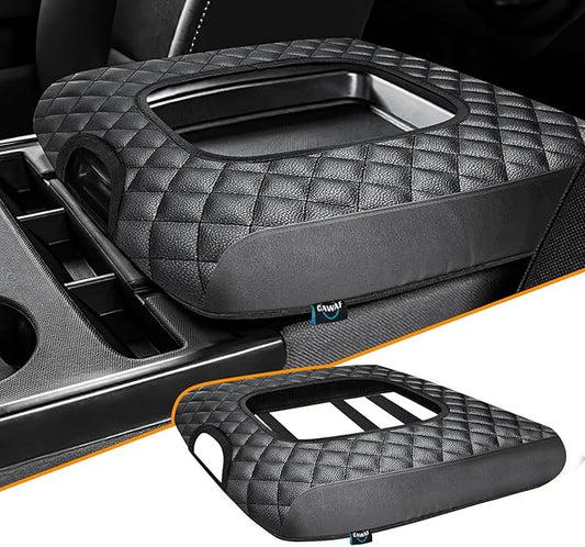 Center Console Cover Compatible with Chevy Silverado 2014 2015 2016 2017 2018 with 40/20/40 Jump Seat Console, Car Armrest Protective Cover, Car Accessories (ONLY for Split Bench Jump Seat)