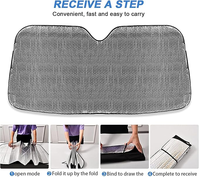 Colorful Plaid Texture File Sunscreen Automotive Interior Sun Protection Protector de sol para carro