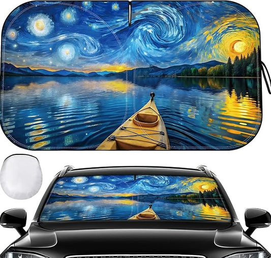 Windshield Sun Shade - Windshield Sun Shade Foldable Offers Ultimate Protection for Car Interior UV Protection Car