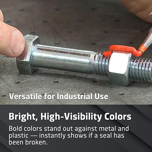 Next Phase – Red Tamper Seal Inspection Paint – Tamper-Proof Security Marker for Bolts, Fasteners & Assemblies – Quick-Drying, High-Visibility Paint – Automotive & Industrial Use – 1.5 oz Red