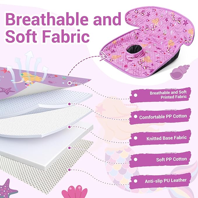 Piddle Pad Car Seat Liner- 2 Pack Waterproof Soft Car Seat Protector for Potty Training,Travel-Friendly Baby Toddler Carseat Cover for Spills, Nappy Leaks, Accidents (Purple, 2PC)