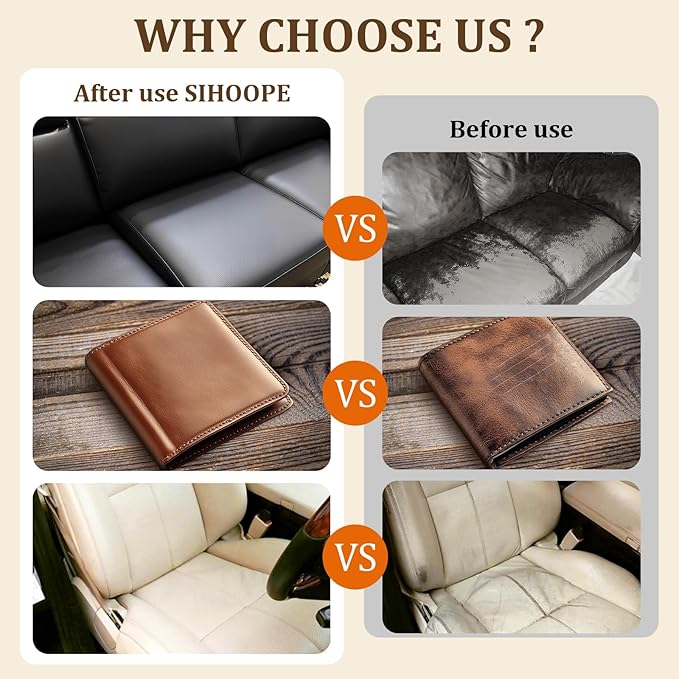 2025 New Advanced Leather Recoloring Balm,Light Brown Leather Repair Kit for Furniture,Leather Dye Filler,Leather Color Restorer for Couches,Leather Scratch Remover for Car Interior