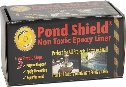 Pond Armor SKU-Clear-QT-R Non-Toxic Pond Shield Epoxy Paint, 1.5-Quart, Clear