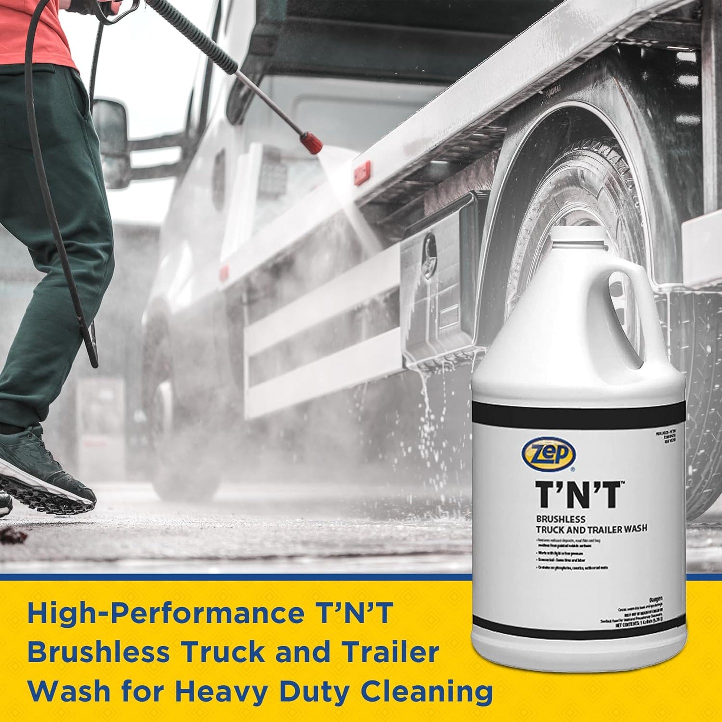 Zep T'N'T Truck and Trailer Wash - 1 Gallon (Case of 4) - 37624