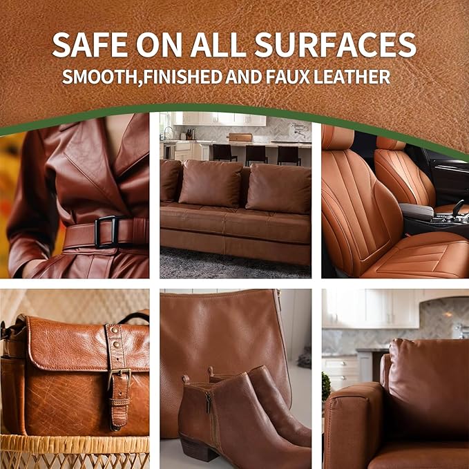 Ultimate 2-in-1 Leather Cleaner & Conditioner for suitable for all leather products, including cars, furniture, shoes, handbags and horse gear. Non-toxic,450ML