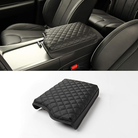 KMMOTORS Center Console Cover for Hyundai Palisade(2019-2025), Thick Pad, Armrest Cushion, Interior Accessories, Protector, Funda para consola de Palisade (Palisade, Black)
