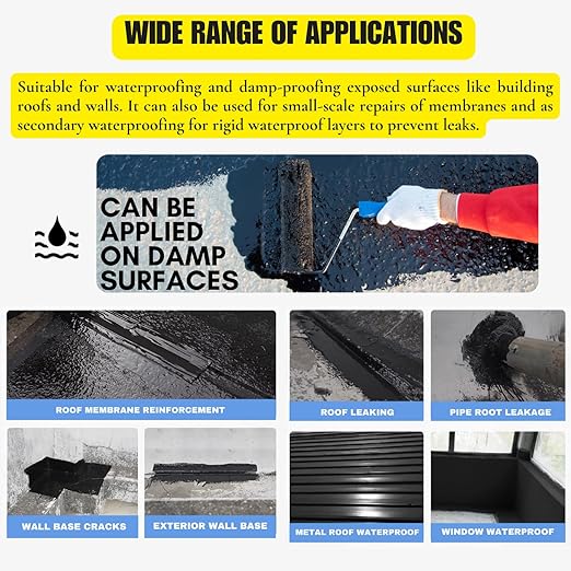 White Liquid Rubber RV Roof Coating - 92% UV Reflective Waterproof Sealant for Camper, Trailer & Metal Roof Repair - 3X Stronger Elastomeric Membrane - Stops Leaks on Concrete & Wood - 1 Quart