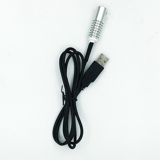 Side Glow Fiber Optic USB Light Source - Illuminator Fiber Lamp - 5V, Yellow, 6mm