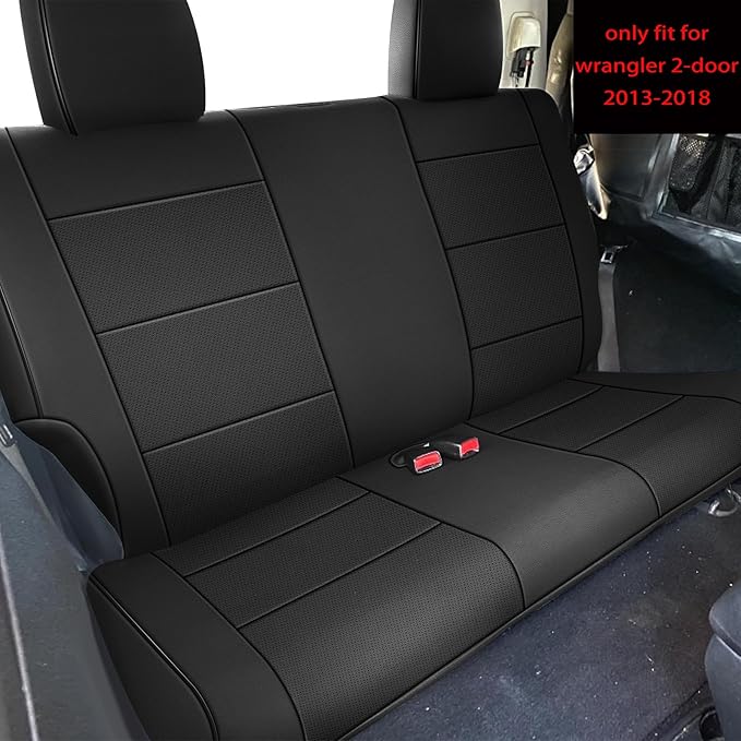 AOMSAZTO Seat Covers for Jeep Wrangler 2-Door 2013-2017 - Wrangler JK 2-Door Full Set - Front & Rear Seat Covers