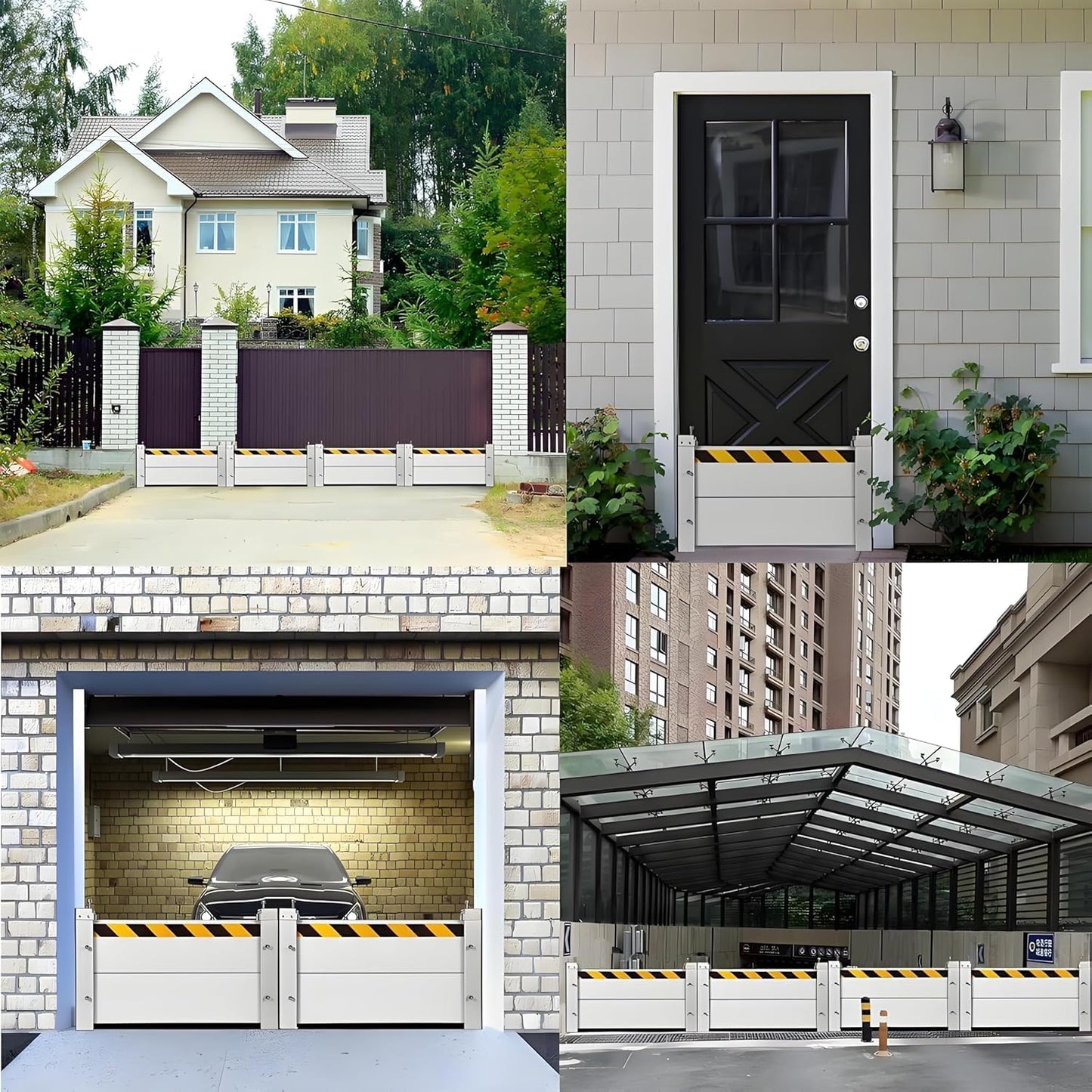 Flood Barriers for Home Exterior - Aluminum Alloy Outdoor Easy Flood Barrier Garage Doors Water Barriers for Flooding,H47.2 Inch/L13.5FT