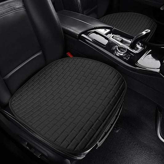 VarCozy Linen Car Seat Covers, Bottom Breathable Seat Covers for Cars for All Seasons with Non-Slip Protector, Universal Seat Covers for Cars, SUVs, Trucks