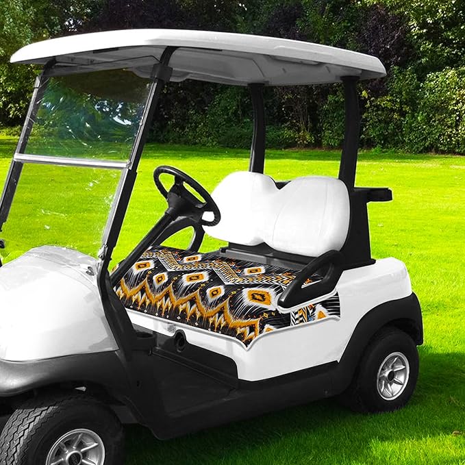 ENYORSE Golf Cart Seat Covers - Ethnic Style Golf Cart Towel Blanket for 2/4 Seater, Soft & Breathable Microfiber, Keeps Seats Cool & Comfortable, 51”x31”, Fits EZGO/Yamaha/Club Car