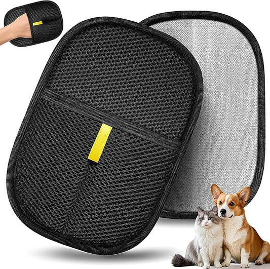 Electrostatic Pet Hair Remover Glove for Dogs &Cats, Reusable Cat Dog Magic Brush pet Hair, Suitable for Sofas, Clothing, Carpets, Curtains (1Pcs)