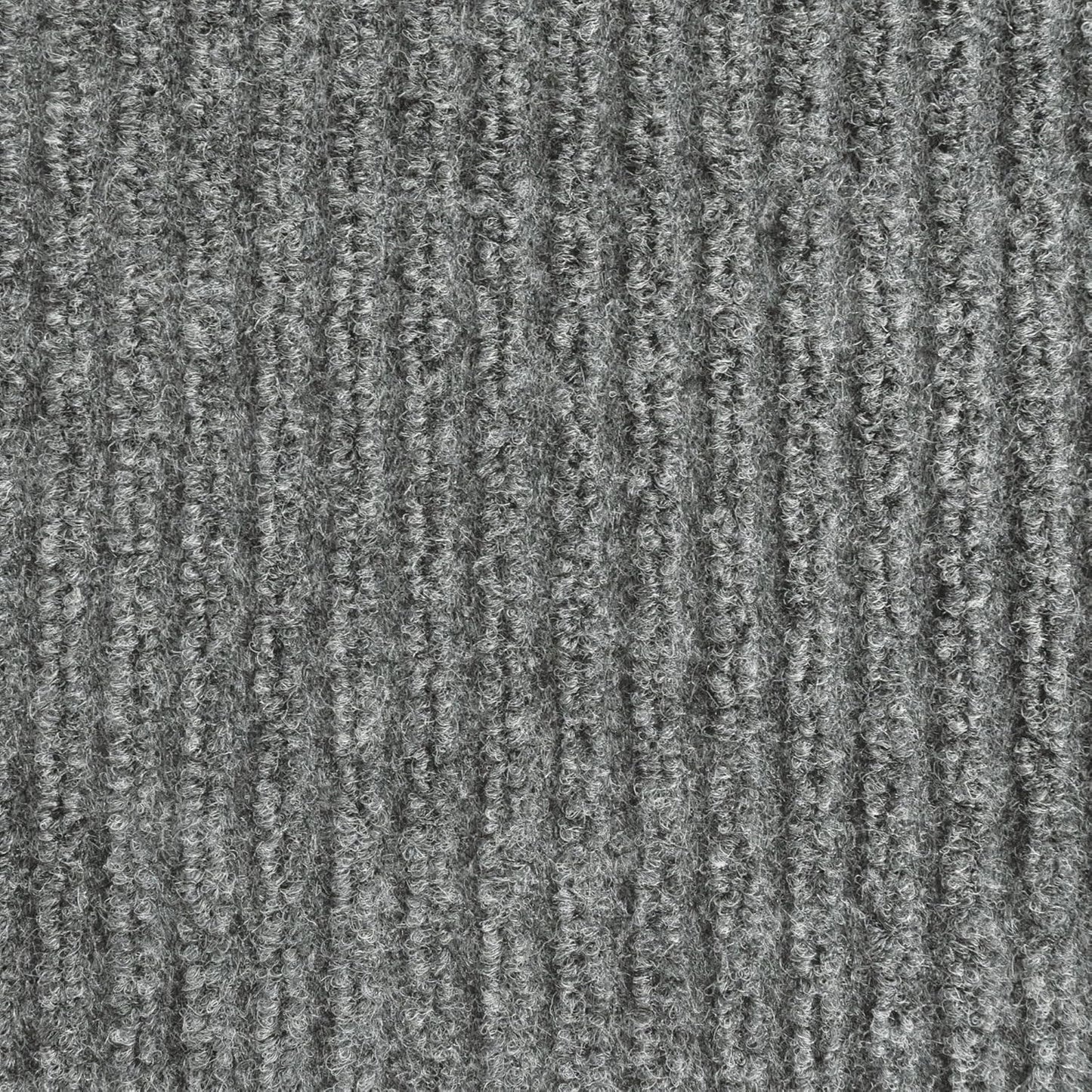 iCustomRug Spartan Weather Warrior Duty Indoor/Outdoor Utility Ribbed in 3ft,4ft,6ft Widths 70 Custom Sizes with Natural Non-Slip Rubber Backing 4'X10' in Grey