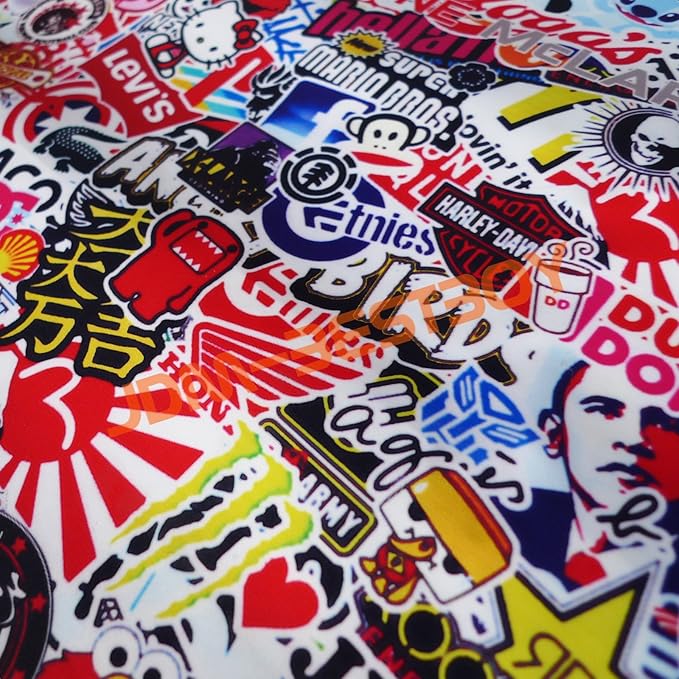 Free Tool Kit EZAUTOWRAP ES Bomber Hellaflush Anime Cartoon Car Vinyl Wrap Sticker Decal Air Release - 60"X600" (5FT X 50FT)