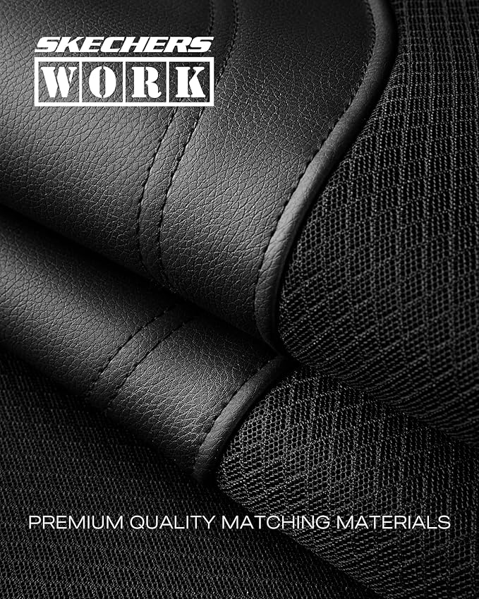 Skechers Car Seat Covers, Work Leather Seat Covers 5-Times Stronger Built-in Webbing, Oxford Fabric Seat Cover Full Sets, Airbag Compatible, Automotive Comfort for Cars, Trucks, SUVs,Blue