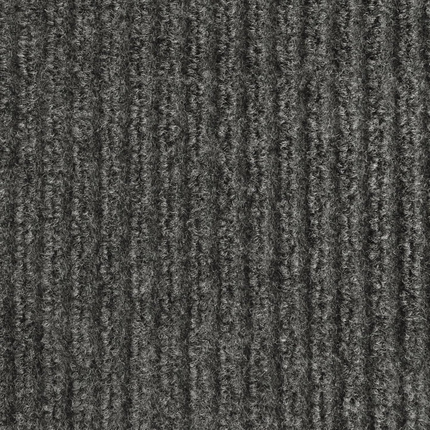 iCustomRug Spartan Weather Warrior Duty Indoor/Outdoor Utility Ribbed in 3ft,4ft,6ft Widths 70 Custom Sizes with Natural Non-Slip Rubber Backing 4'X44' in Charcoal