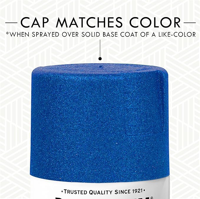Rust-Oleum 299425-6PK Specialty Glitter Spray Paint, 10.25 Oz, Royal Blue, 6 Pack
