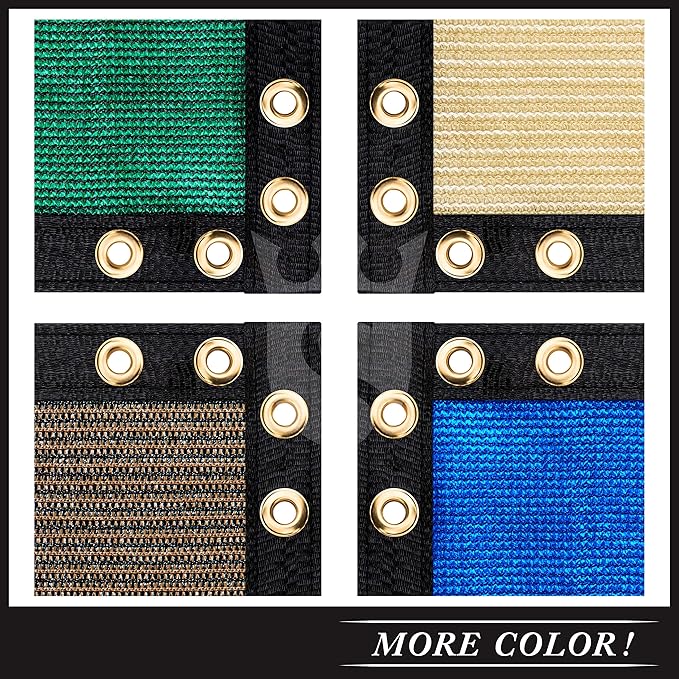 Royal Shade Custom Size 6' x 67' White Fence Privacy Screen Windscreen Cover Netting Mesh Fabric Cloth - Cable Zip Ties Included (We Make Custom Size)