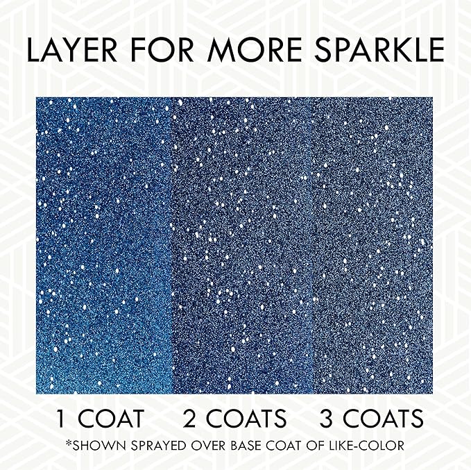Rust-Oleum 299425 Specialty Glitter Spray Paint, 10.25 Oz, Royal Blue